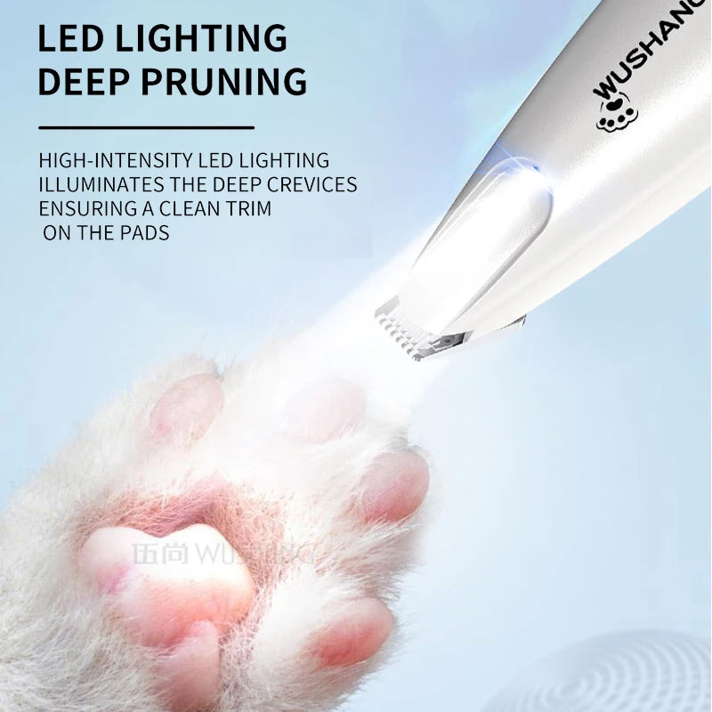 Quiet & Safe LED Pet Trimmer