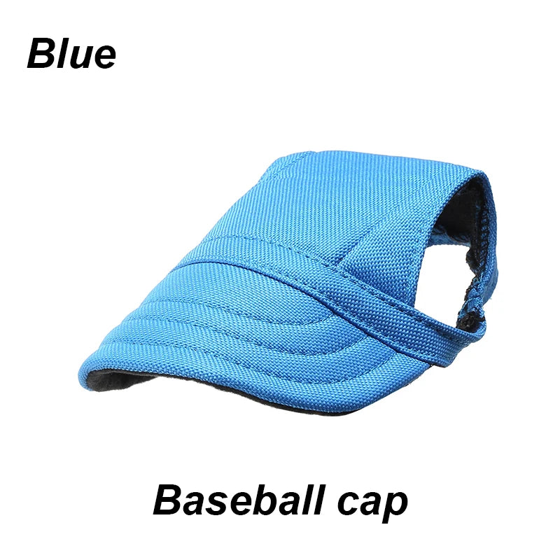 Pet Baseball Hat – Adjustable Canvas Sun Cap for Small Dogs & Puppies